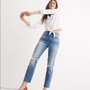 Madewell High-Rise Slim Crop Boyjean